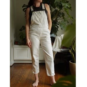 SOLD!!** - NWOT Reformation ivory denim overalls